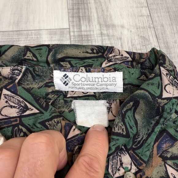 ✅ Mens XXL Columbia Short Sleeve Button-Up Shirt Lot Of 6 Fishing Designs Cotton - Picture 8 of 16